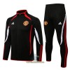 Manchester United Trainingsjack Pak 2022-23 Zwart Wit - Heren